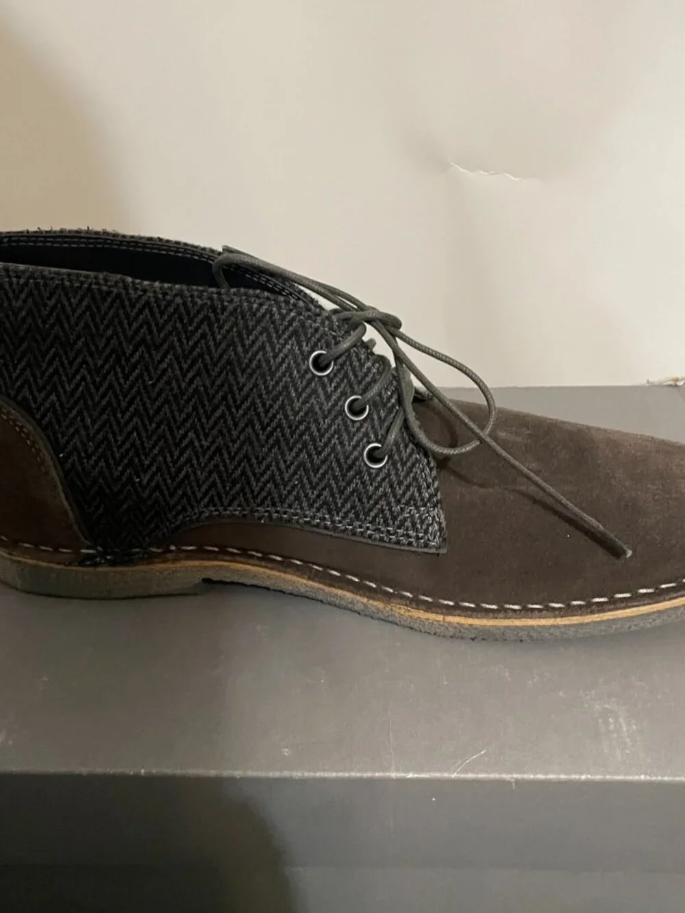 Kenneth Cole Reaction Passage Boot Brown Chukka Lace-Up Boots US 8.5 NWT